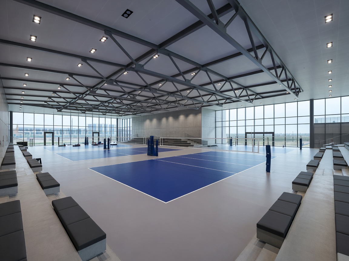 Contemporary volleyball centers built for high-performance competition